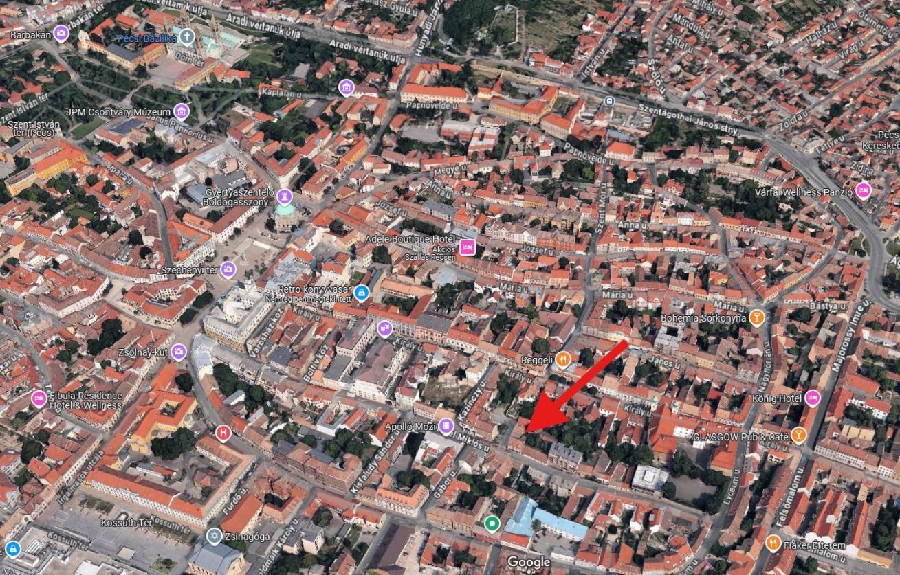 Downtown With Garden For 3 People Appartement Pécs
